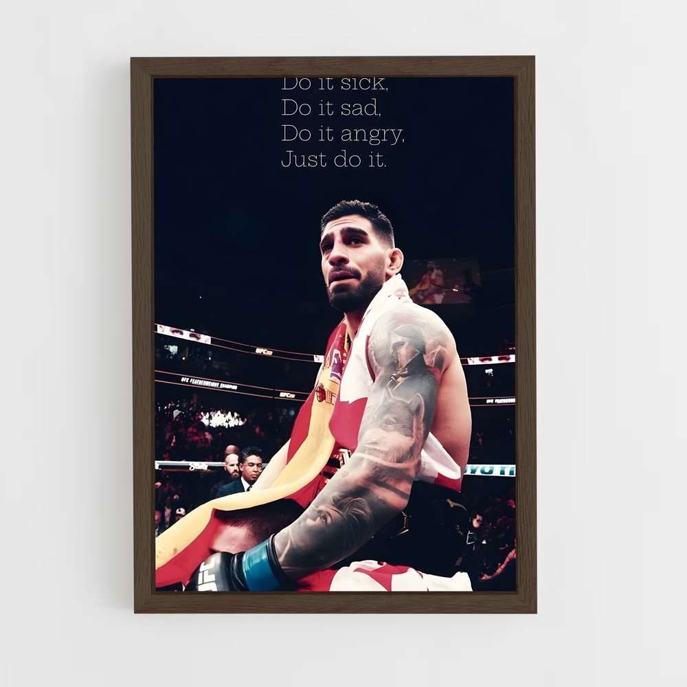 Poster Ilia topuria immortaliser – affiche MMA (vue 5)